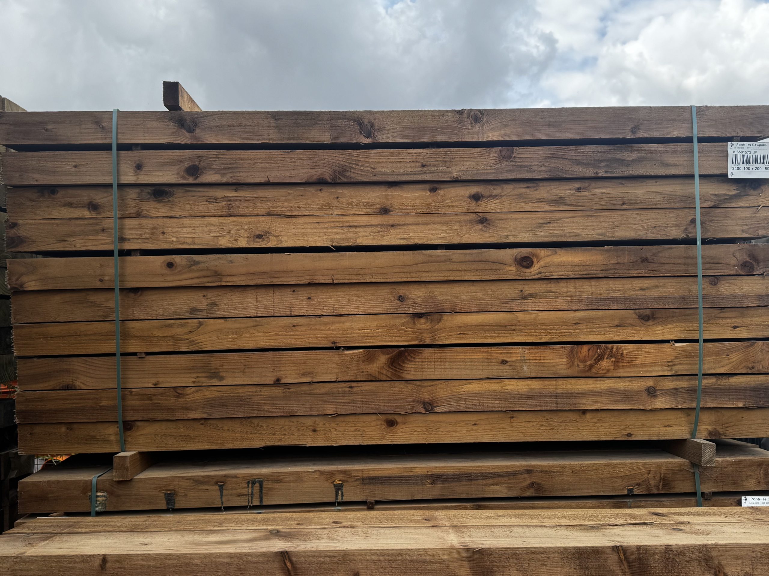 Brown Treated Sleepers - 2.4x200x100 - Image 3