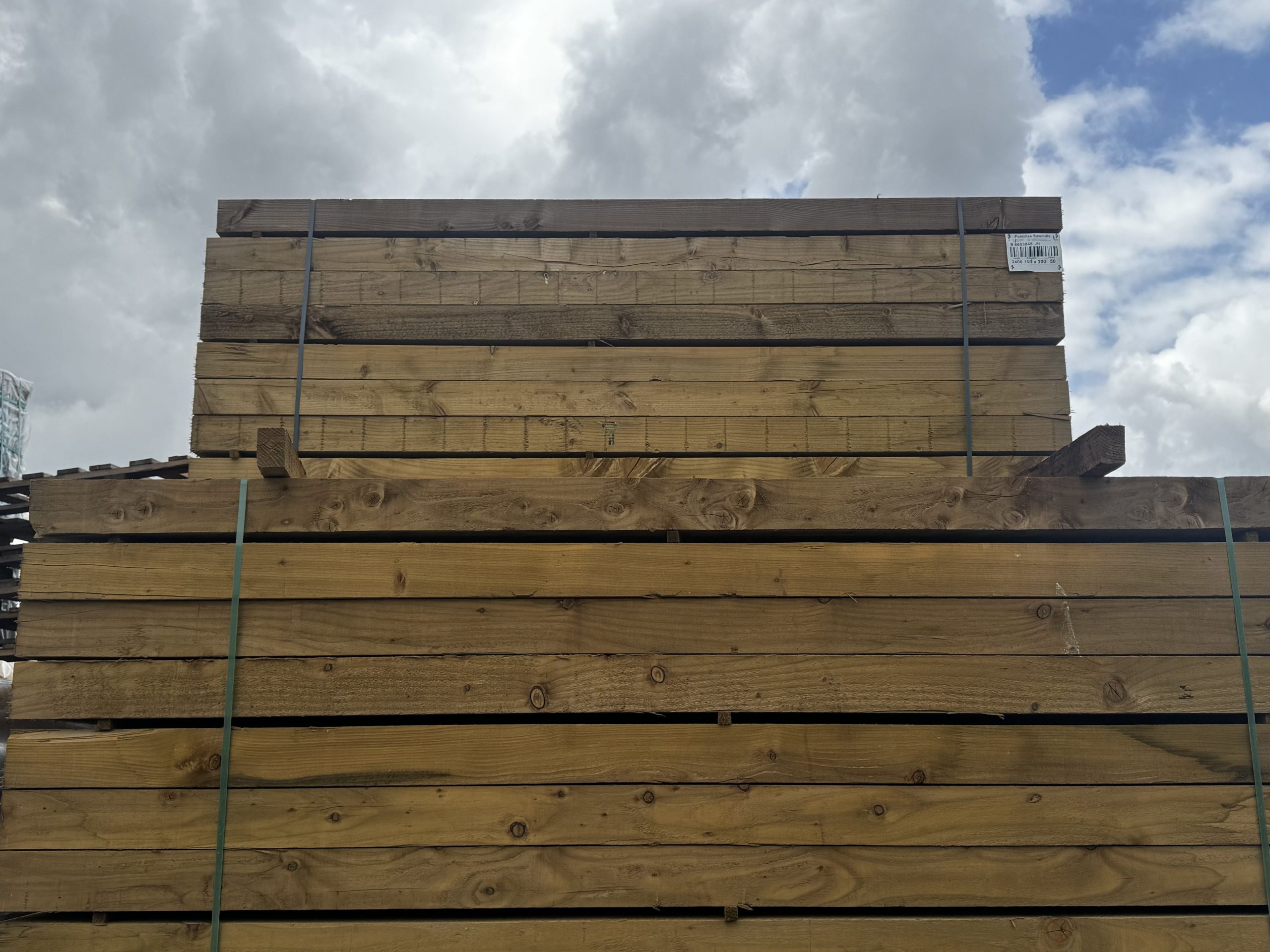 Green Treated Sleepers - 2.4x200x100 - Image 3