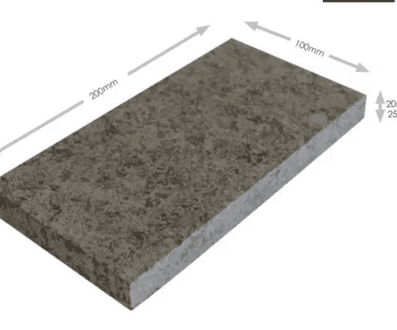 Ash Black Granite 200x100