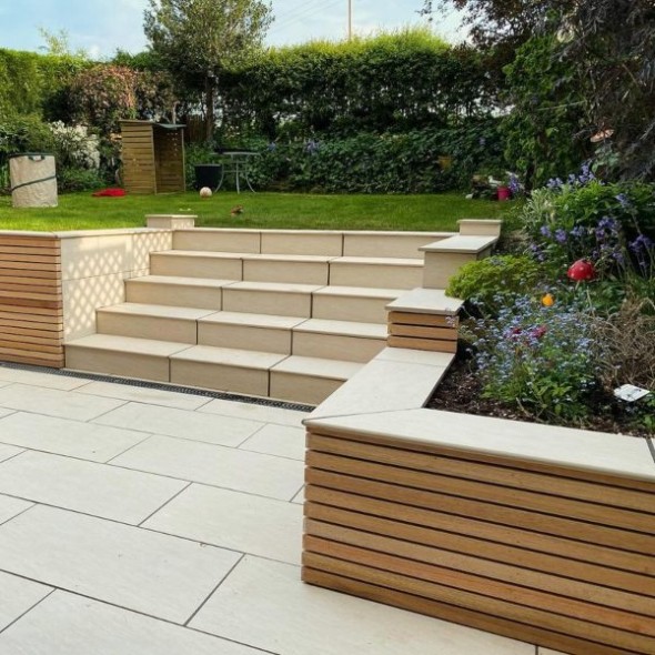 Bianco Cream Porcelain 900x450 Bullnose - Image 3