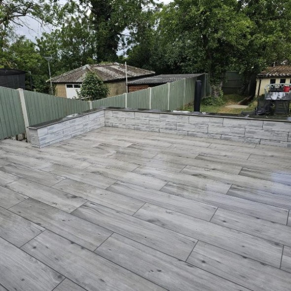 Italian Padoak Grey Porcelain Planks 1200x300 - Image 3