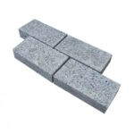 Silver granite blocks