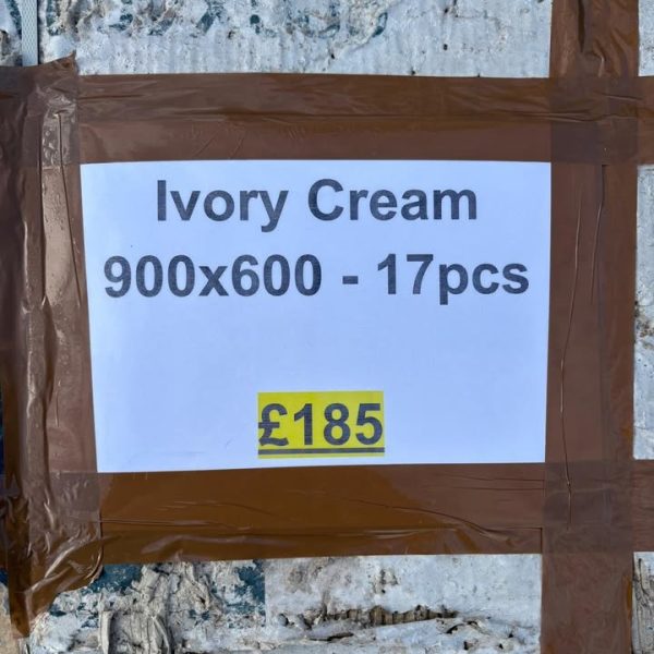 Ivory Cream Porcelain 900x600 - 17pcs (End of batch)