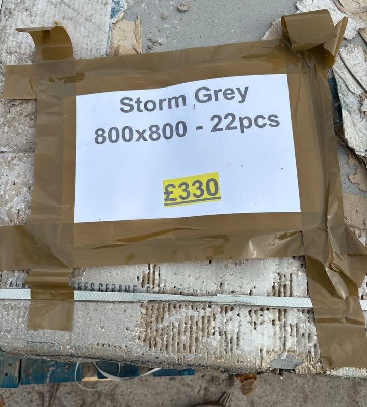 Storm Grey 800x800 Porcelain - 22pcs (End of batch)