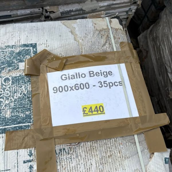 Giallo Beige Porcelain 900x600 - 35pcs (End of batch)