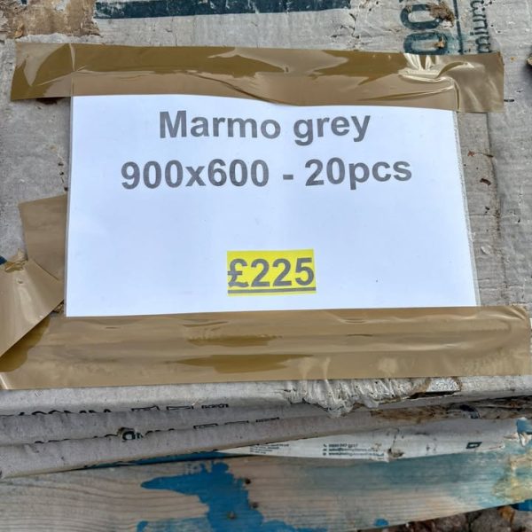 Marmo Grey 900x600 Porcelain - 20pcs (End of batch)