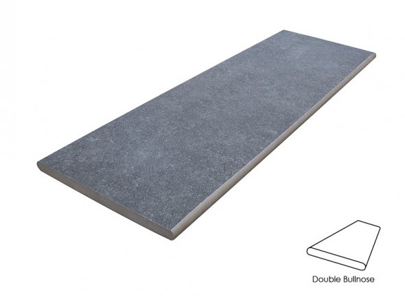 Noir Black Porcelain 900x300 Double Sided Bullnose