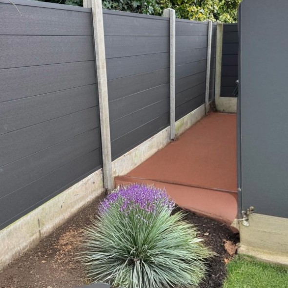 Black Composite Fencing (Plain)