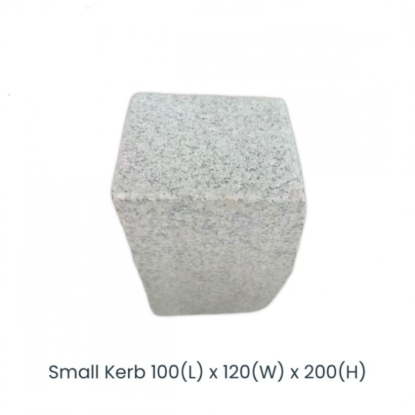Silver Granite Small Kerb 100mm(L) x 120mm(W) x 200mm(H) R20 (G603)